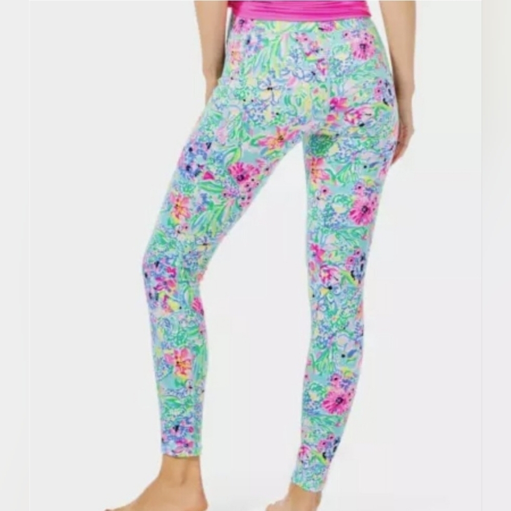 Lilly Pulitzer High-Rise Leggings Amalfi Blue Alligator Isle